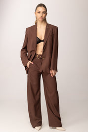 Pinko Giacca Monopetto In Tessuto Stretch Panama 106529 A2W6 L78