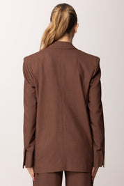 Pinko Giacca Monopetto In Tessuto Stretch Panama 106529 A2W6 L78