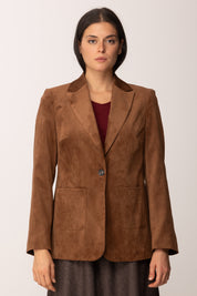 Khloe Femme Giacca Monopetto In Velluto MORO