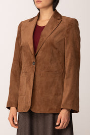 Khloe Femme Giacca Monopetto In Velluto MORO