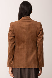 Khloe Femme Giacca Monopetto In Velluto MORO