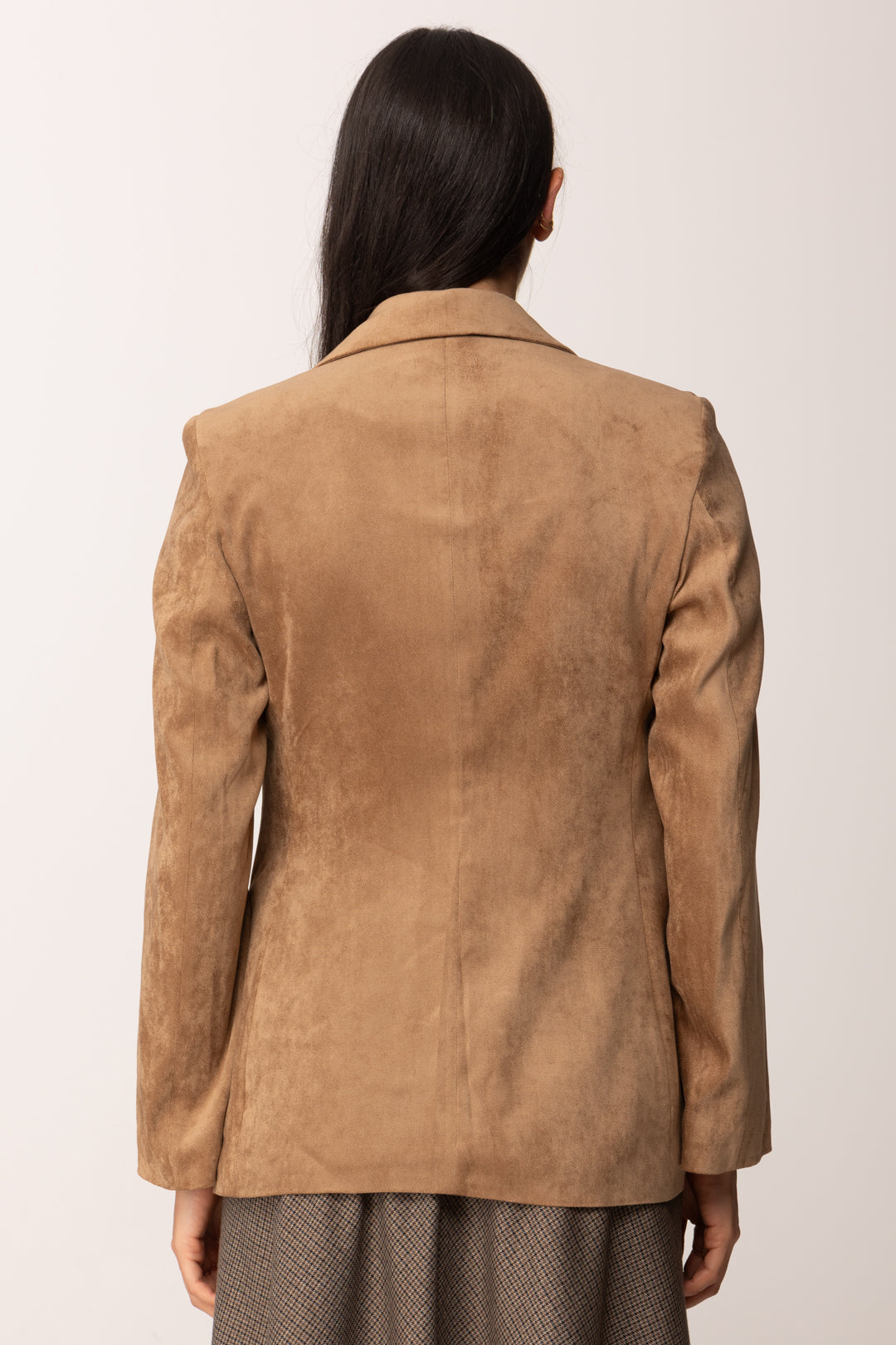 Khloe Femme Giacca Monopetto In Velluto TABACCO