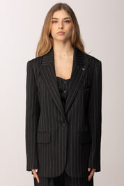 Aniye By Giacca Monopetto Irina Gessata 185106 BLACK VINYL