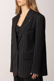 Aniye By Giacca Monopetto Irina Gessata 185106 BLACK VINYL