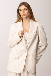 Aniye By Giacca Monopetto Irina Gessata 185106 BLANC