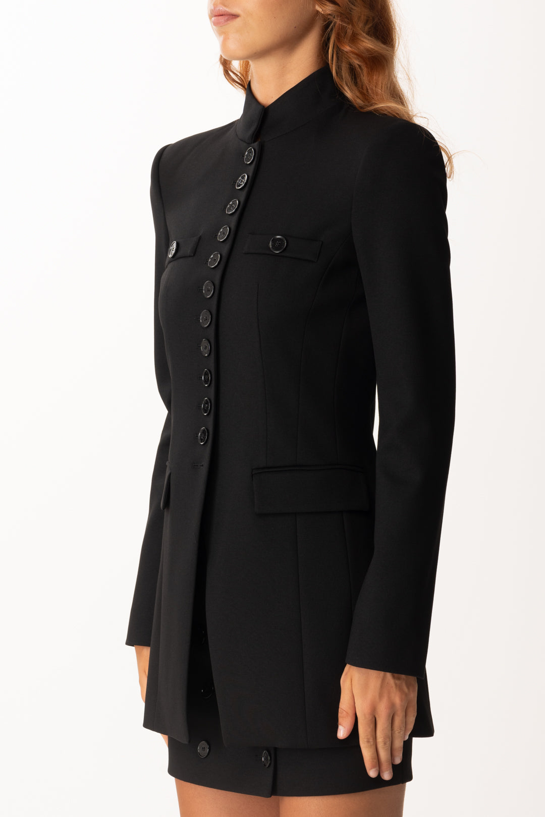 Patrizia Pepe Woman Single-Breasted Long Cut Jacket 8S0557