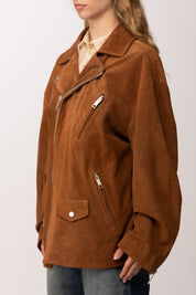 Aniye By Giacca Motorcycle Oversize 185096 COGNAC :PE26
