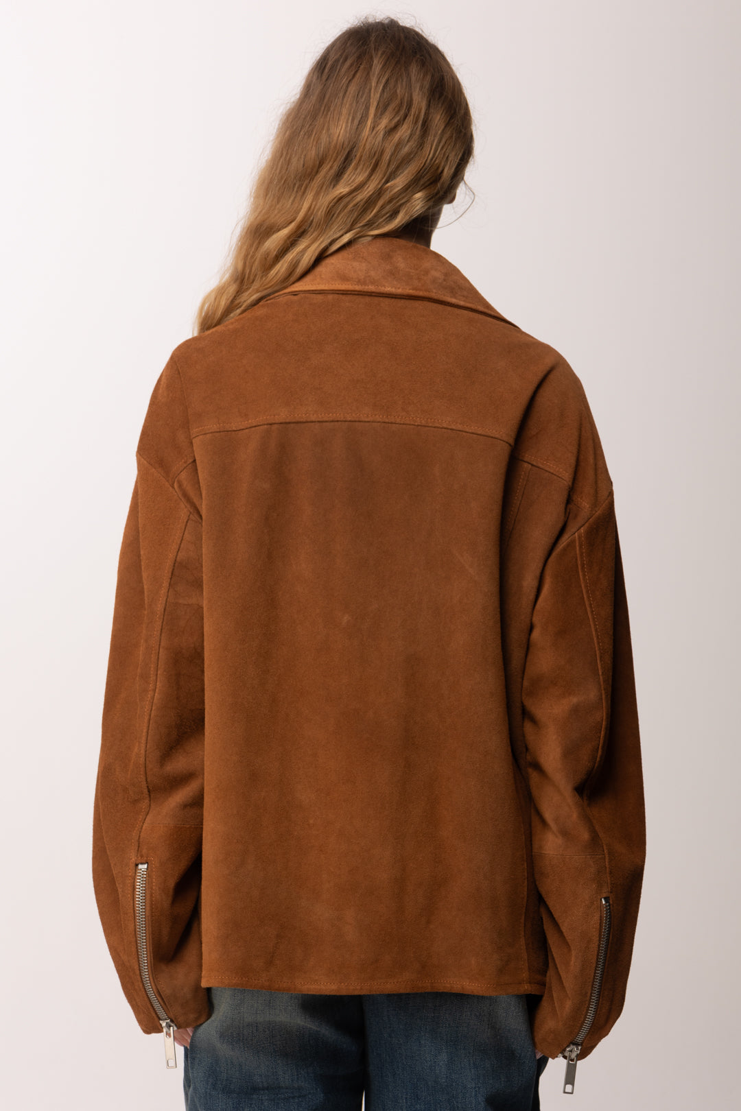 Aniye By Giacca Motorcycle Oversize 185096 COGNAC :PE26