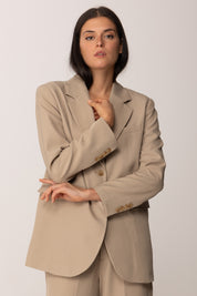 Khloe Femme Giacca Oversize BEIGE