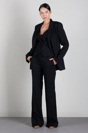Aniye By Giacca Rio Sfiancata con Rever a Lancia 181098 BLACK :AI26