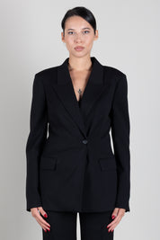 Aniye By Giacca Rio Sfiancata con Rever a Lancia 181098 BLACK :AI26