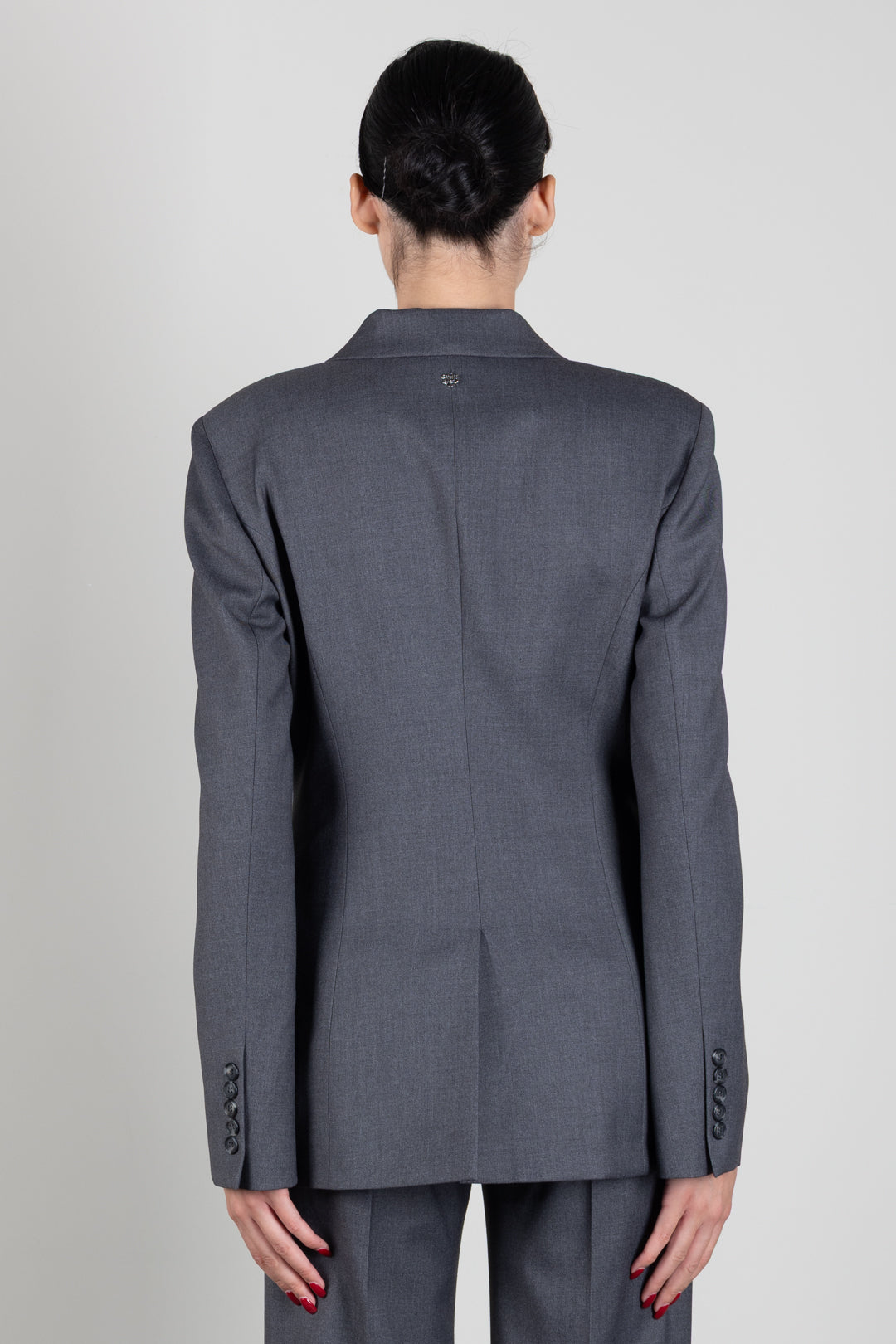 Aniye By Giacca Rio Sfiancata con Rever a Lancia 181098 GRAY :AI26