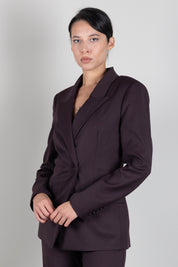 Aniye By Giacca Rio Sfiancata con Rever a Lancia 181098 RUBY NOIR :AI26