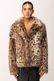 Aniye By Giacca Roxette In Eco-pelliccia Animalier 181219 HYENA