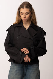 Aniye By Giacca Trench Dyla 185134 BLACK VINYL :PE26