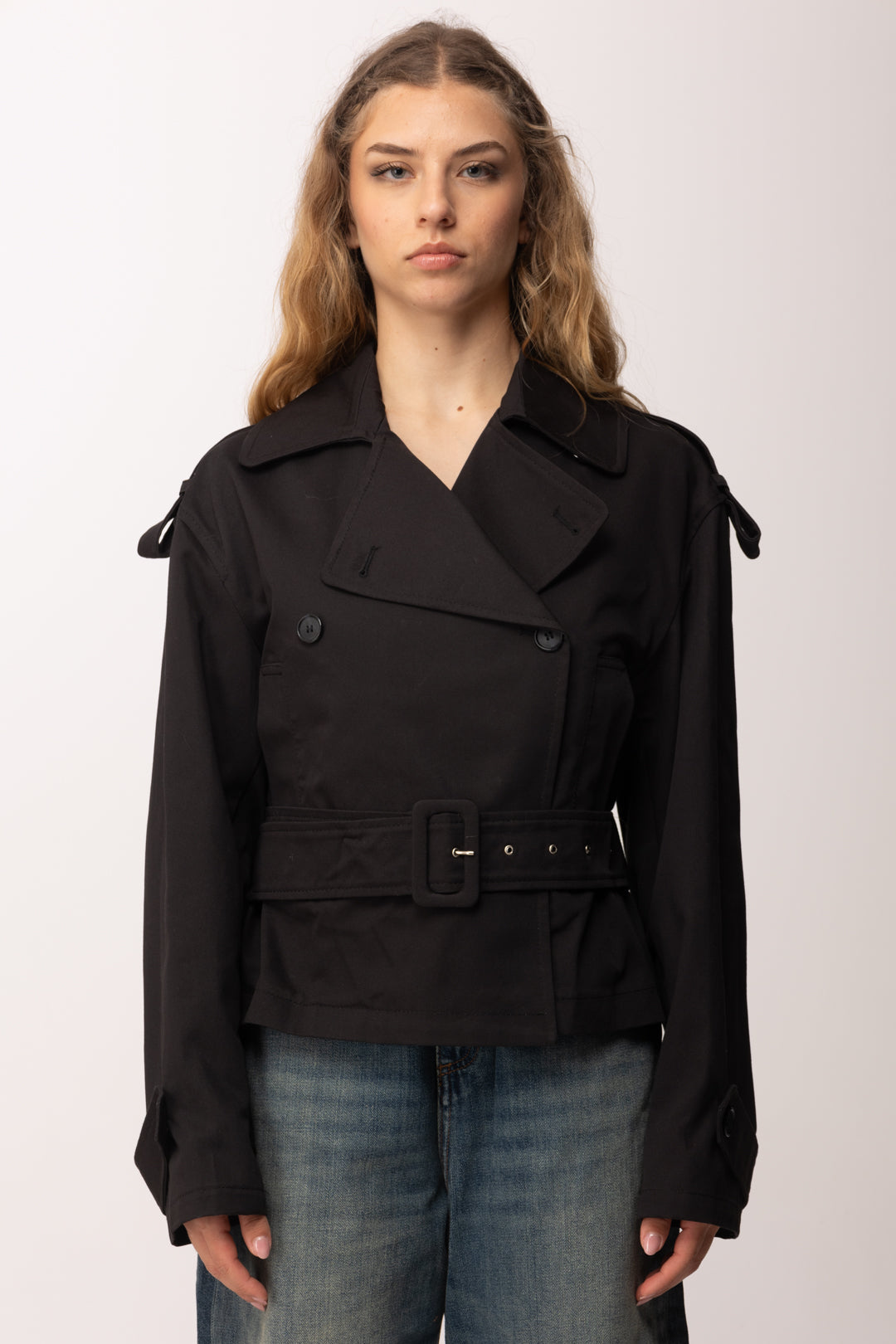 Aniye By Giacca Trench Dyla 185134 BLACK VINYL :PE26