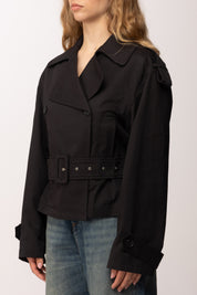 Aniye By Giacca Trench Dyla 185134 BLACK VINYL :PE26