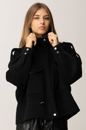 Pinko Giacca Utility con Tasche e Collo Alto NERO LIMOUSINE