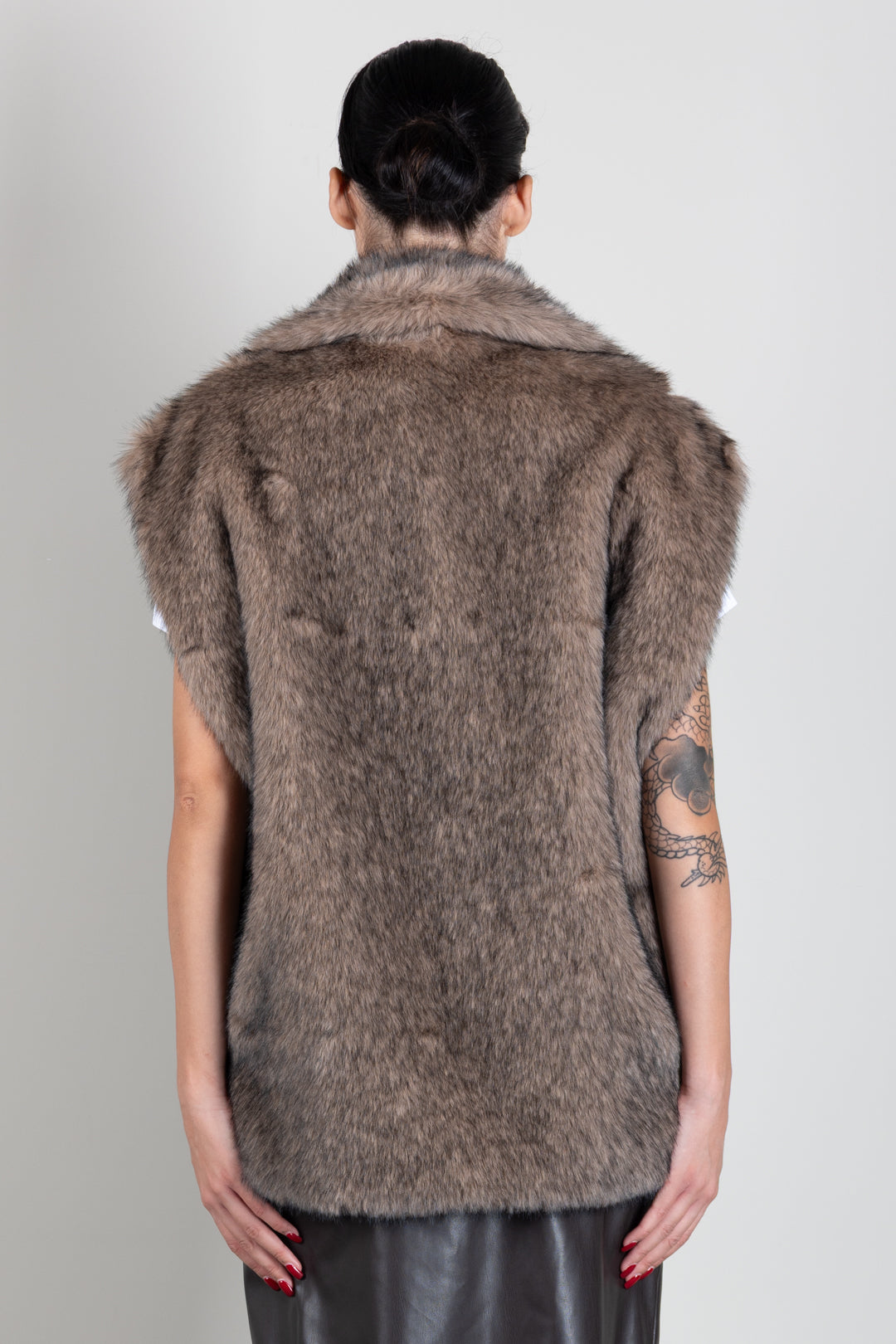 Aniye By Gilet Fur Raya 181017 POLAR WOLF :AI26