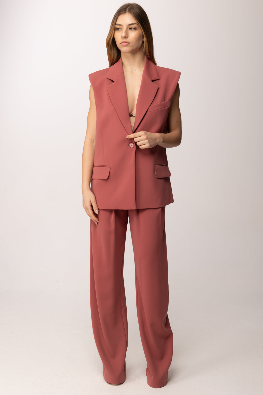 Aniye By Gilet Over Bella 185015 DEEP RIBBON :PE26