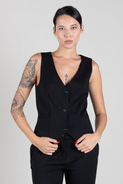 Aniye By Gilet Rio Monopetto Sfiancato 181100 BLACK :AI26