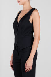 Aniye By Gilet Rio Monopetto Sfiancato 181100 BLACK :AI26