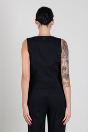 Aniye By Gilet Rio Monopetto Sfiancato 181100 BLACK :AI26