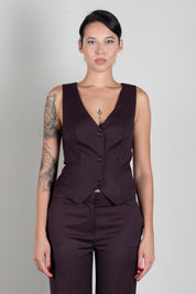 Aniye By Gilet Rio Monopetto Sfiancato 181100 RUBY NOIR :AI26