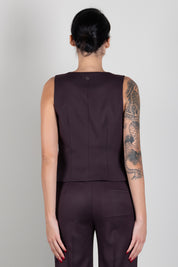 Aniye By Gilet Rio Monopetto Sfiancato 181100 RUBY NOIR :AI26