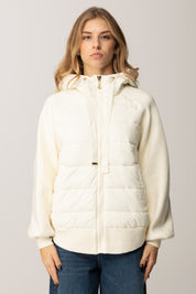 Twin-set Giubbino Imbottito con Inserti In Maglia 252TP2171 NEVE