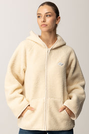 Replay Giubbino In Faux Shearling con Cappuccio W7922 .000.85285 WINTER WHITE