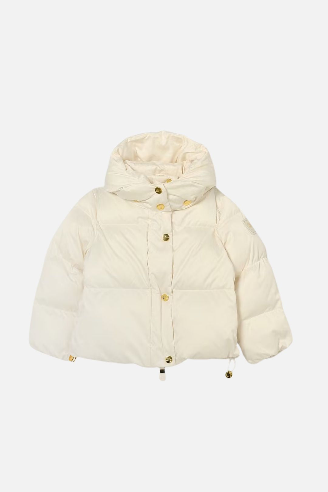 Elisabetta Franchi Bambina Giubbotto Corto In Vela Satin con Logo Trapuntato EGGB040CNY042.0067