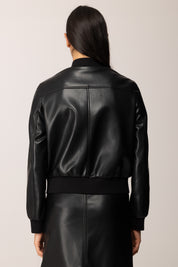 Twin-set Giubbotto Effetto Pelle con Bottoni 252TP2232 NERO