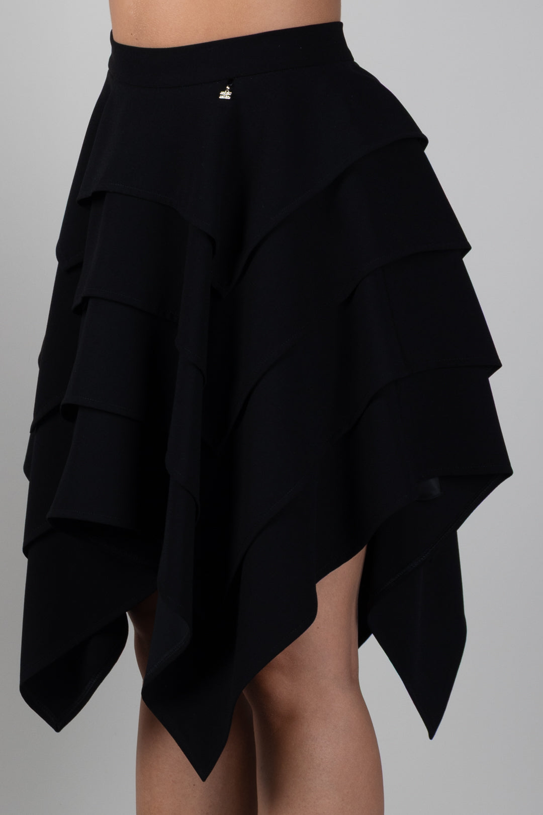 Elisabetta Franchi Bambina Gonna Asimmetrica con Balze EFGO2340GA022.N000
