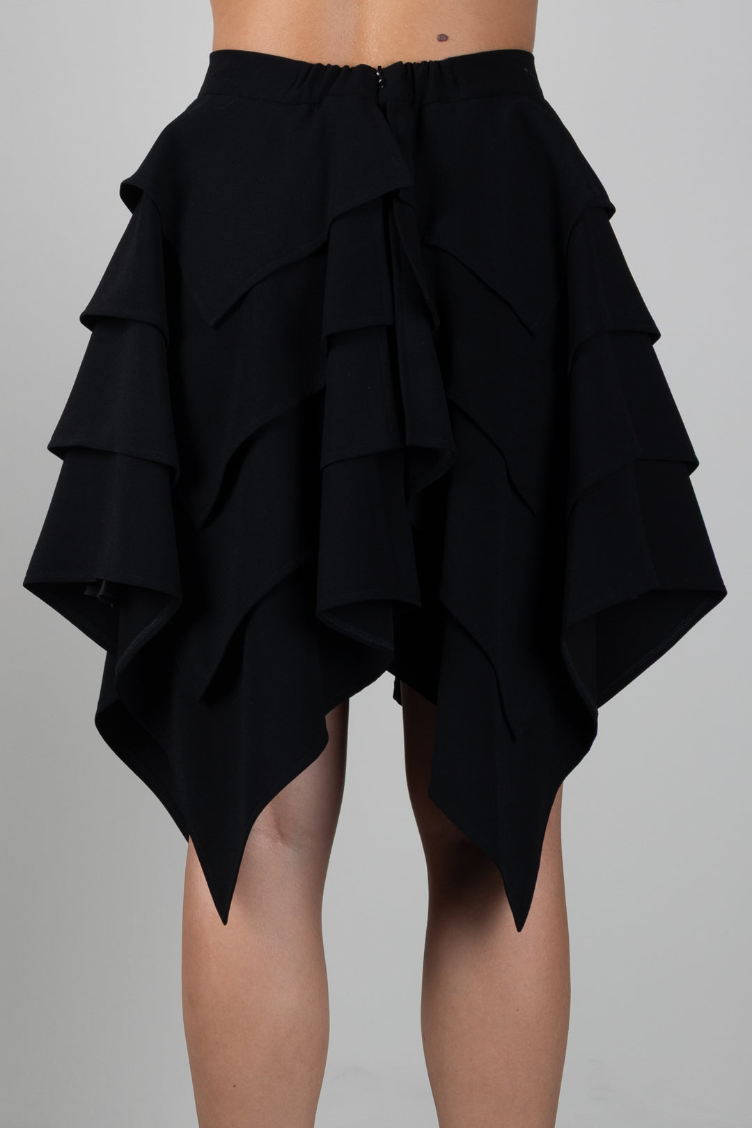 Elisabetta Franchi Bambina Gonna Asimmetrica con Balze EFGO2340GA022.N000