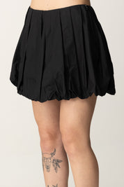 Pinko Gonna Balloon In Popeline 105183 A2LD NERO LIMOUSINE