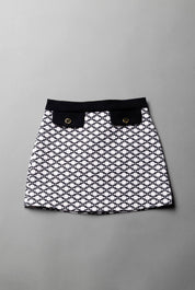 Elisabetta Franchi Bambina Gonna con Stampa Logo e Bottoni EFGO2310GA039.D596
