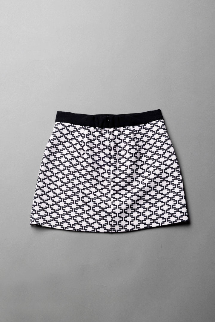 Elisabetta Franchi Bambina Gonna con Stampa Logo e Bottoni EFGO2310GA039.D596
