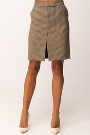 Aniye By Gonna Dritta Lexa con Motivo Check All Over 181210 BLACK COFFEE