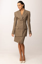 Aniye By Gonna Dritta Lexa con Motivo Check All Over 181210 BLACK COFFEE