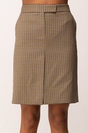 Aniye By Gonna Dritta Lexa con Motivo Check All Over 181210 BLACK COFFEE