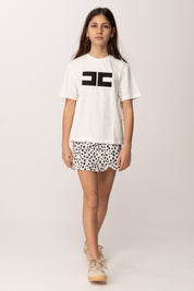 Elisabetta Franchi Bambina Gonna In Drill Animalier EFGO2190CEE01.D028