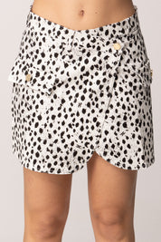 Elisabetta Franchi Bambina Gonna In Drill Animalier EFGO2190CEE01.D028