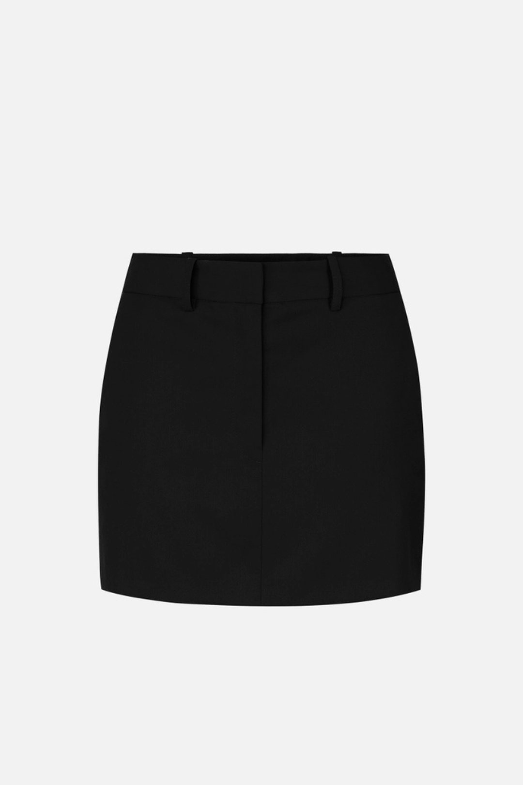 Elisabetta Franchi Gonna In Gabardina con Patte GO21466E2 NERO