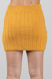 Elisabetta Franchi Bambina Gonna In Maglia con Lavorazione a Trecce e Logo EFGO226CFL098.7205