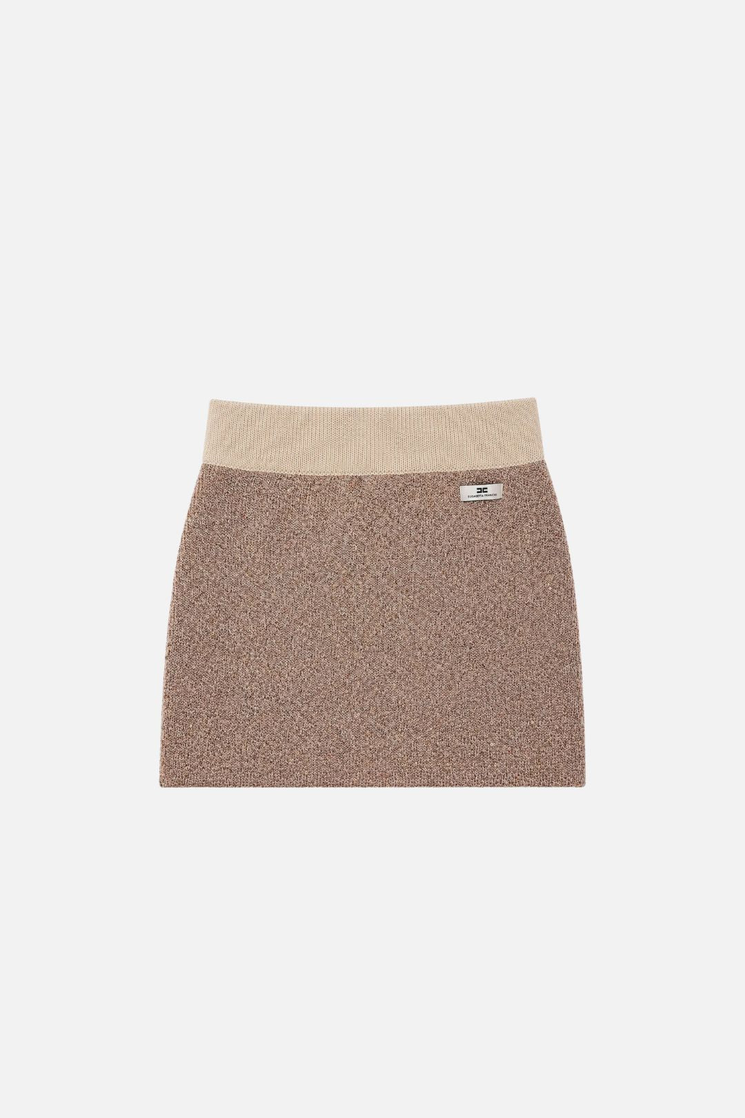 Elisabetta Franchi Bambina Gonna In Maglia con Paillettes EFGO223CFL158.2099