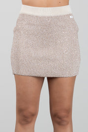 Elisabetta Franchi Bambina Gonna In Maglia con Paillettes EFGO223CFL158.2099