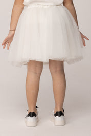 Elisabetta Franchi Bambina Gonna In Tulle con Ponpon EGGO0570TU005.0004