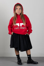 Elisabetta Franchi Bambina Gonna In Velluto con Pieghe EFGO2370VE018.N000