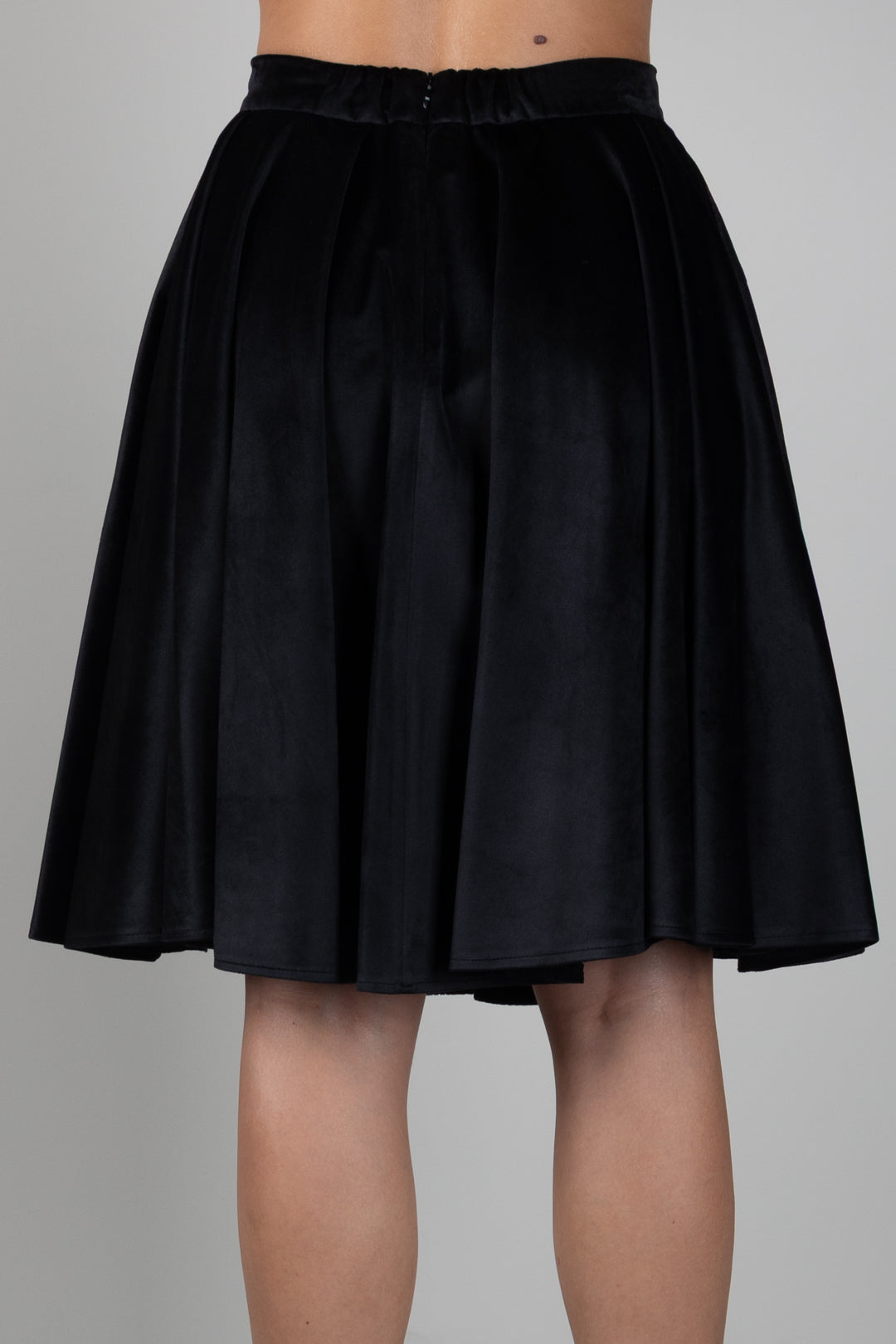 Elisabetta Franchi Bambina Gonna In Velluto con Pieghe EFGO2370VE018.N000